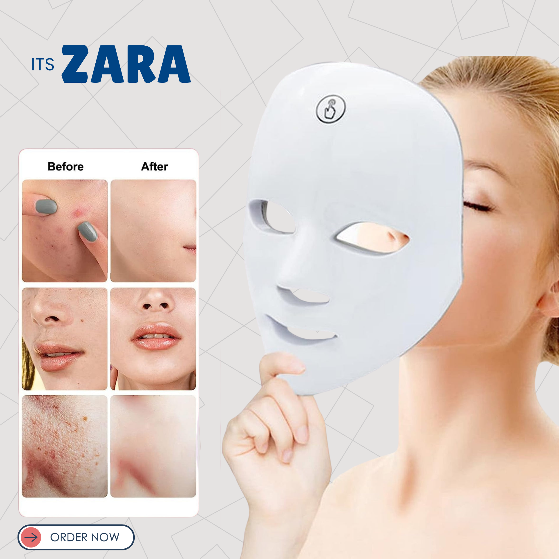 7 Lasers  LED therapy Mask